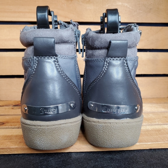 4) JUICY COUTURE Women's Quilted High-Top Sneakers Sz. 7 - Picture 7 of 10